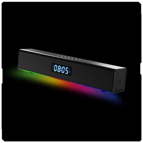 Light Up Soundbar mit Digitaluhr und Timer