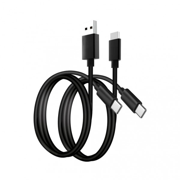 Silikon Charge & Data Kabel Set (2m USB-A zu C, 2m USB-C zu C) (Playstation 5)