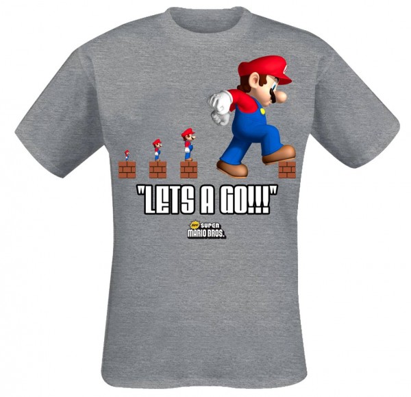 T-Shirt - Nintendo: Mario Lets a go