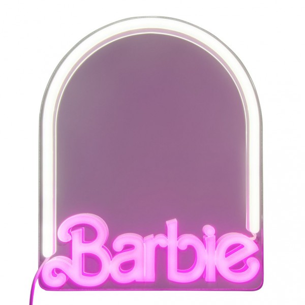 Barbie Wandspiegel mit LED Neon Beleuchtung