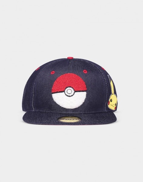 Snapback Cap - Pokémon: Pokéball + Pikachu
