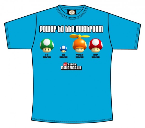 T-Shirt - Nintendo: Power to the Mushroom