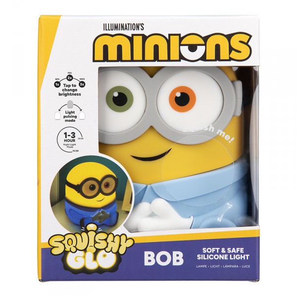 Silikon-Leuchte mit Akku - Minions: Bob (SquishyGlo)