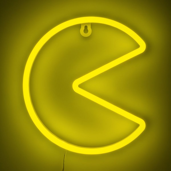 LED Neon Wandleuchte - Pac-Man