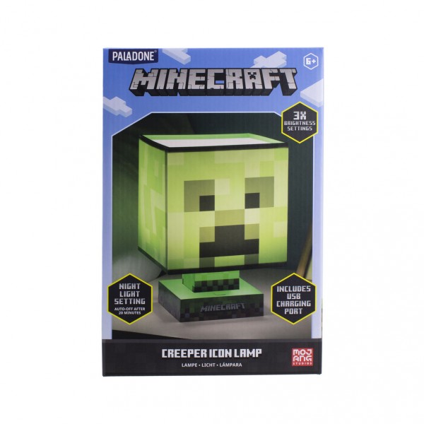 Minecraft Creeper Lampe + USB Charger