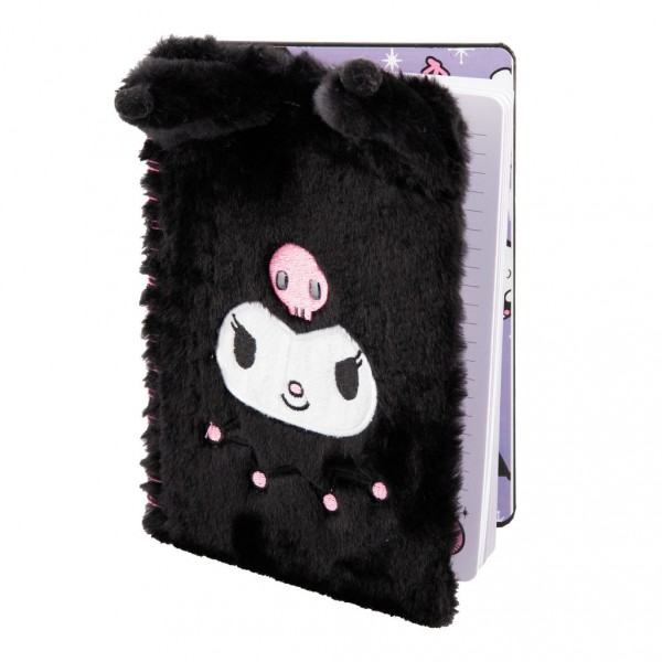 Hello Kitty - Kuromi Flauschiges Notizbuch