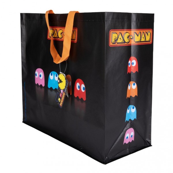 Pac Man Einkaufstasche schwarz