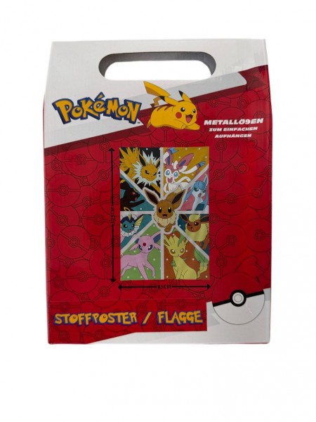 Stoffposter/Flagge - Pokémon: Evoli (125x85 cm)