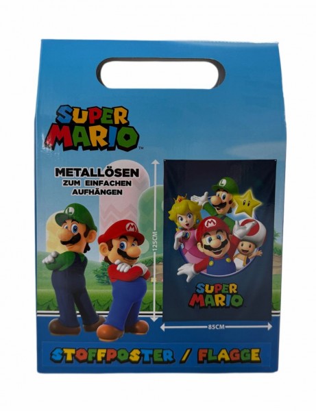 Stoffposter/Flagge - Super Mario (125x85 cm)