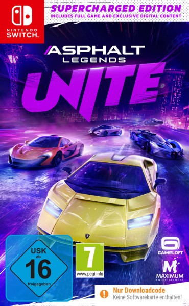 Asphalt Legends UNITE (Supercharged Edition) (Downloadcode in der Box) (Nintendo Switch)