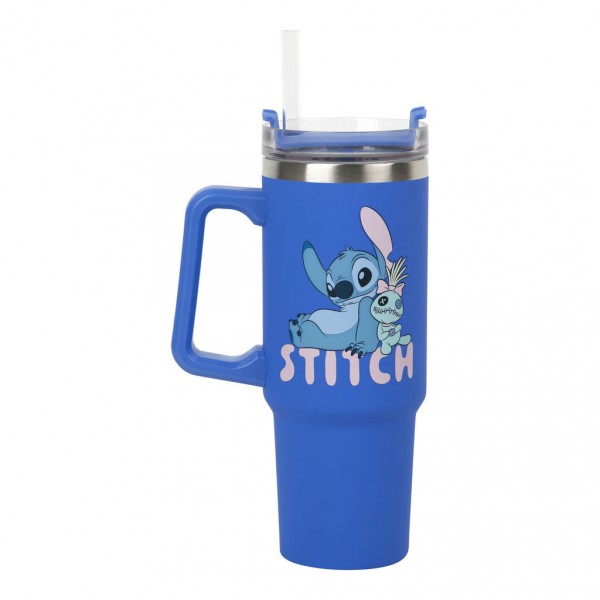 Reisebecher mit Trinkhalm 900ml - Disney: Lilo & Stitch - Stitch