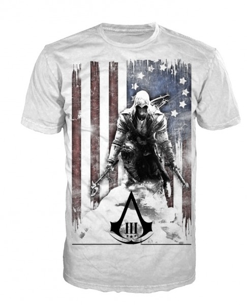 T-Shirt - Assassin's Creed 3:Flag and Connor