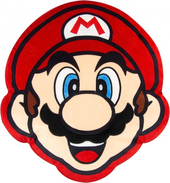 Plüschfigur - Super Mario Bros.: Super Mario Kopf (40 cm)
