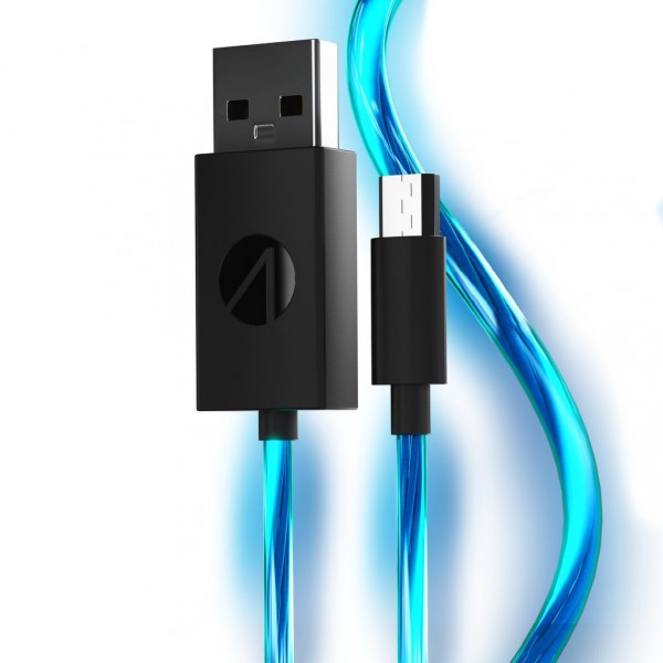 USB Kabel (2x 2m) Play&Charge mit LED Beleuchtung